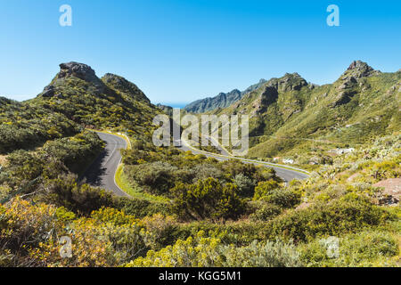 Les montagnes d'Anaga, Taganana, Tenerife Banque D'Images