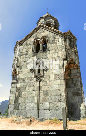 Sur le fond de la grande tour du clocher dans le monastère de Haghbat Banque D'Images