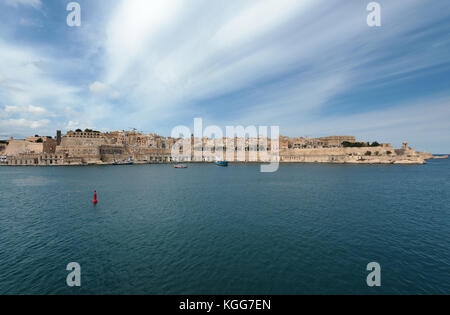 La Valette (Malte). vue depuis saint angelo Banque D'Images