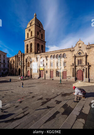 Basilique de San Francisco, La Paz, Bolivie Banque D'Images