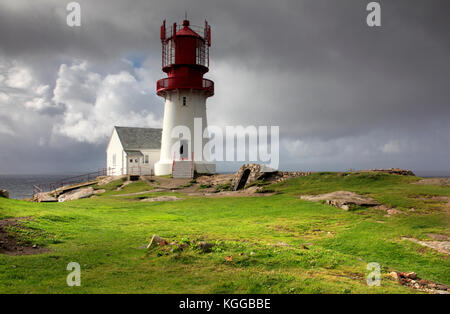 Photo de l'lindesnes, neset péninsule, pointe la Norvège continentale Banque D'Images