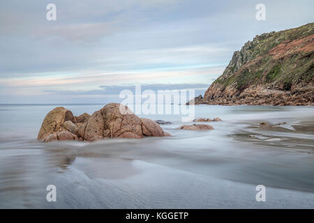 Porth Nanven, Cornwall, Angleterre, Royaume-Uni Banque D'Images