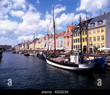 Nyhavn canal, Copenhague Danemark Banque D'Images