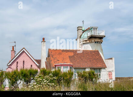 Moulin à Vent converti en Aldeburgh une ville côtière dans le Suffolk, East Anglia, Angleterre. Banque D'Images