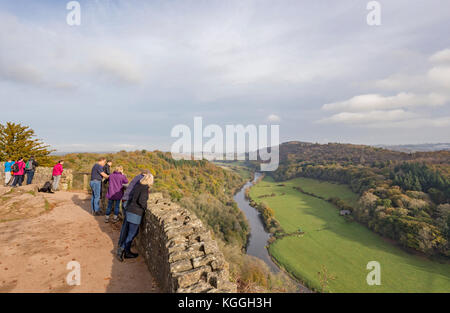 L'automne à Symonds Yat Rock, vallée de la Wye, Herefordshire, Angleterre, RU Banque D'Images