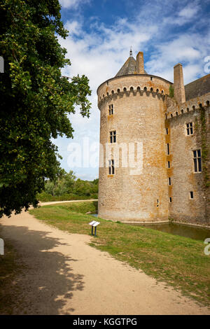 Château de Suscinio à Sarzeau Morbihan Bretagne France. Banque D'Images