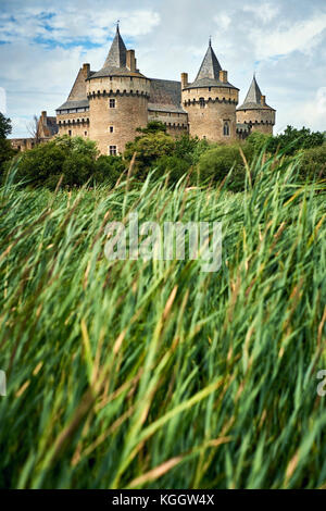 Château de Suscinio à Sarzeau Morbihan Bretagne France. Banque D'Images