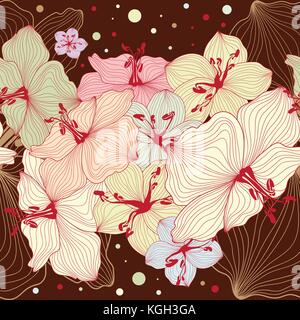 Conception florale, vector background texture, motif floral avec des fleurs, Illustration de Vecteur