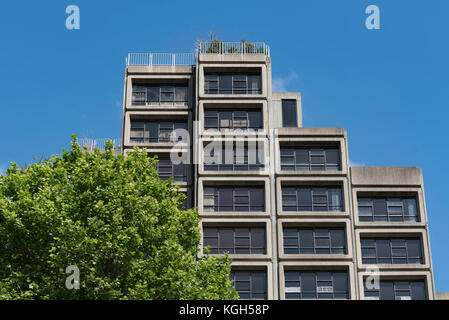 Le bâtiment Sirius dans la région de Sydney's Rocks en Australie est Un ancien bâtiment de logement social Brutaliste et le seul haut Lever le bâtiment dans The Rocks Banque D'Images