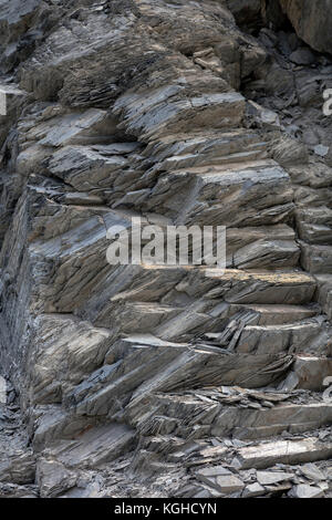 La formation de schiste près de Whitehouse Mountain, Colorado Banque D'Images