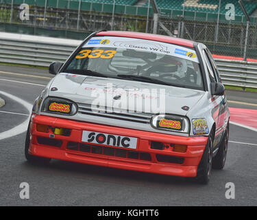 Mark Shepherd, Volkswagen Golf GTI Mk3, CTCRC Classic, Thunder, patron, Classic VW & VETC, BARC Silverstone Championnat National 7e octobre 2017, CLAS Banque D'Images