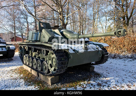 STU-40 tank sur l'affichage à Lappeenranta, Finlande Banque D'Images