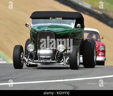 Street Rod Association nationale, l'ADNF, American SpeedFest V, Brands Hatch, juin 2017, automobiles, Autosport, voitures, course du circuit, en Angleterre, de divertissement Banque D'Images