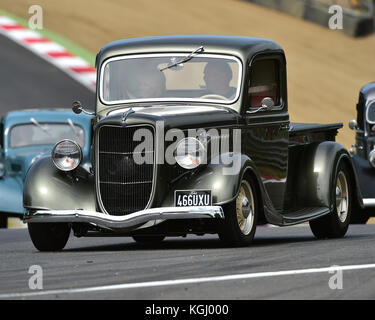 Street Rod Association nationale, l'ADNF, American SpeedFest V, Brands Hatch, juin 2017, automobiles, Autosport, voitures, course du circuit, en Angleterre, de divertissement Banque D'Images