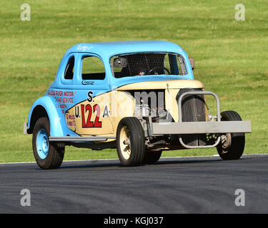 BriSCA, British Association stock-car, Patrimoine stock-cars, American Speedfest V, Brands Hatch, juin 2017, automobiles, Autosport, voitures, contrôle du circuit racin Banque D'Images