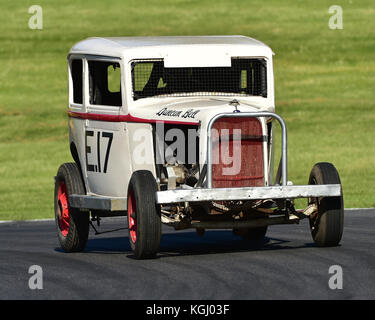 BriSCA, British Association stock-car, Patrimoine stock-cars, American Speedfest V, Brands Hatch, juin 2017, automobiles, Autosport, voitures, contrôle du circuit racin Banque D'Images