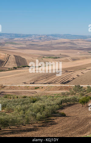 Un paysage du village de Poggiorsini, Italie. poggiorsini était un fief de la famille Orsini qui ont donné leur nom à l'autre du pays. C'est la plus petite Banque D'Images