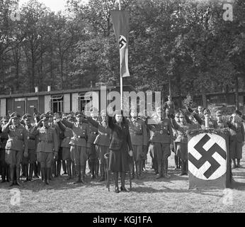 Karl Hermann Frank, Lina Mathilde Heydrich, le Service du travail du Reich (Reichsarbeitsdienst RLA, RAD) Banque D'Images