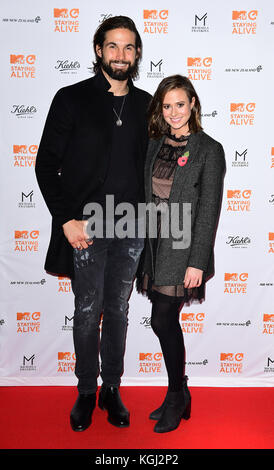 Jamie Jewitt et Camilla Thurlow participant au gala MTV rester en vie qui a eu lieu au 100 Wardour St, Londres. Date de la photo: Mercredi 8 novembre 2017. Voir l'histoire de PA SHOWBIZ MTV. Le crédit photo devrait se lire comme suit : Ian West/PA Wire. Banque D'Images