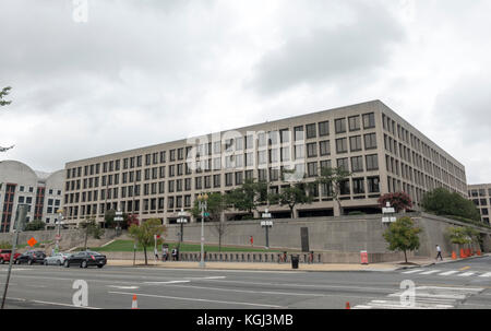 Le ministère du Travail Bâtiment/Frances Perkins bâtiment (y compris les anciens combattants américains Emploi & Formation) à Washington DC, United States. Banque D'Images