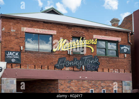 Moonshiners Honky Tonk Bar à l'hôtel de famille, Tamworth NSW Australie. Banque D'Images