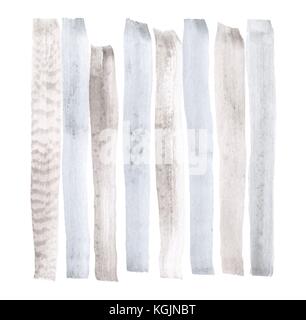 Résumé fond aquarelle vecteur élégant, les bandes verticales en gris et bleu couleurs pinceau Illustration de Vecteur