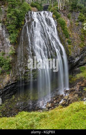 Narada Falls, Parc National Du Mont Rainier, État De Washington, États-Unis Banque D'Images