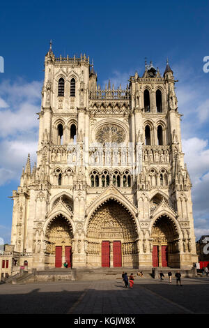 Basicalla Amiens Cathédrale Cathédrale de Notre Dame d'Amiens classée au Patrimoine Mondial de l'UNESCO Banque D'Images