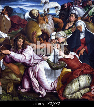 Le chemin du Calvaire 1544-5 Jacopo Bassano 1535 - 1592 Italie Italien Banque D'Images