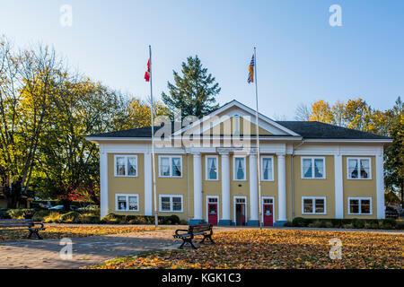 Salle communautaire de Fort Langley, Fort Langley, Colombie-Britannique, Canada Banque D'Images