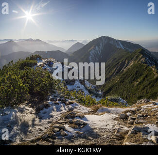 Vue panoramique de l'italia mountainscape en arrière-plan. Banque D'Images