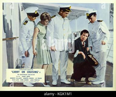 Continuer sur la croisière (1962) , Kenneth Williams , Kenneth Connor , Sid James , Canon , l'Esma Dilys Laye Banque D'Images