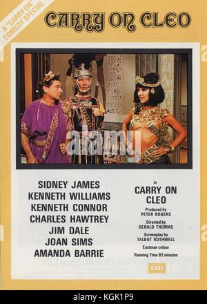 Transporter sur Cleo (1964) , affiche de film , Amanda Barrie Banque D'Images