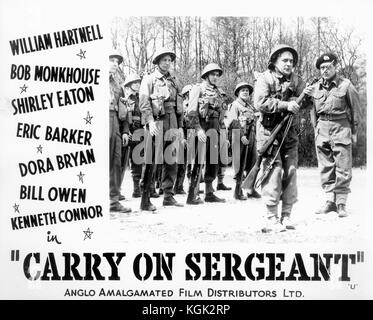 Poursuivre le sergent (1958) , Kenneth Connor, Terence Longdon , Gerald Campion Banque D'Images