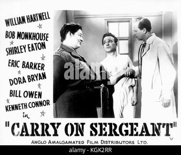 Poursuivre le sergent (1958) , Kenneth Connor, Hattie Jacques Banque D'Images