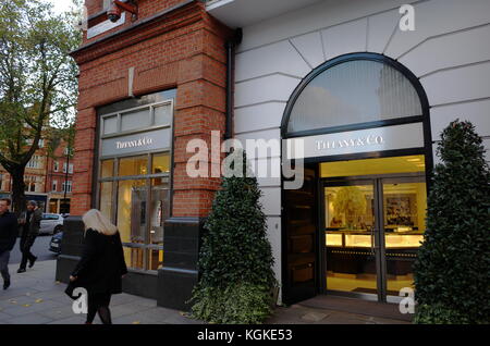 Tiffany & Co. à Chelsea, Londres, Angleterre Banque D'Images