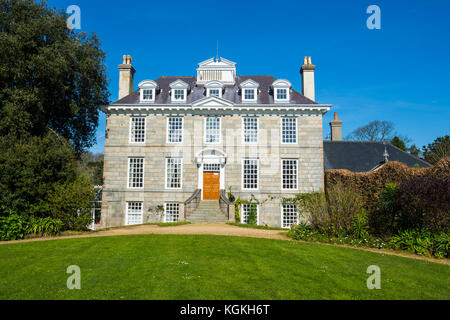 Sausmarez Manor, l'île de Guernsey, Channel Islands, Grande-Bretagne Banque D'Images