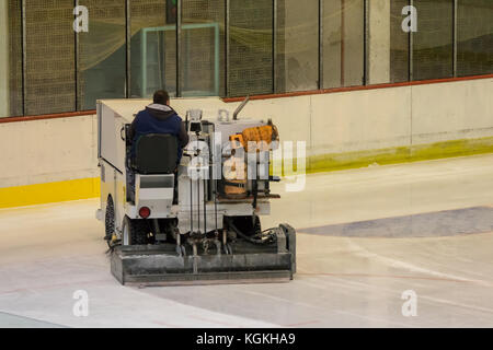 Surfaceuse de glace Banque D'Images