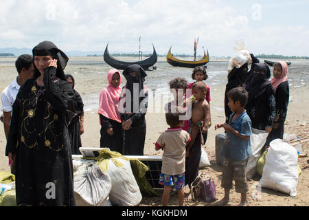 Plus d'entrée au Bangladesh Rohingya Banque D'Images