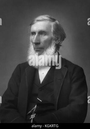 John Tyndall (1845-1896), philosophe et scientifique irlandais, dans un portrait de c1885 par Herbert Rose Barraud. Banque D'Images