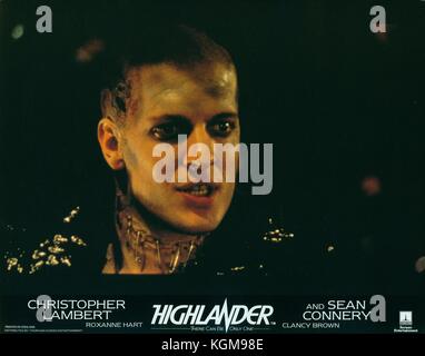 Highlander (1986) , Clancy Brown Date : 1986 Banque D'Images