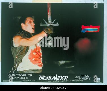 Highlander (1986) , Clancy Brown Date : 1986 Banque D'Images