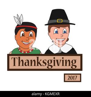 Joyeux thanksgiving sign Illustration de Vecteur