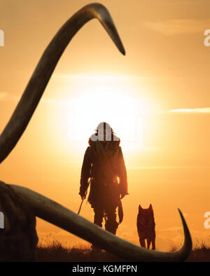 DATE de sortie: 2 mars 2018 TITRE: Alpha STUDIO: Studio 8 DIRECTEUR: Albert Hughes PARCELLE: Une histoire de survie ensemble il y a 20 000 ans au cours du dernier âge de glace. AVEC : KODI SMIT-MCPHEE. (Image De Crédit : © Studio 8/Photos De Divertissement) Banque D'Images