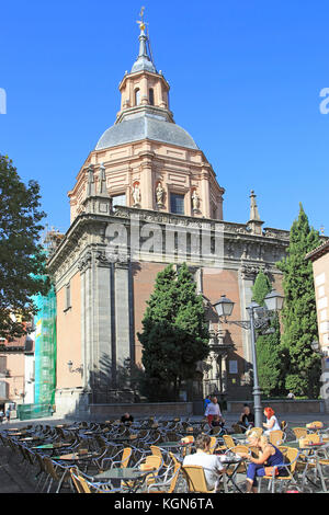 Real Iglesia de San Andrés Apóstol église, Barrio de la Latina, le centre-ville de Madrid, Espagne Banque D'Images