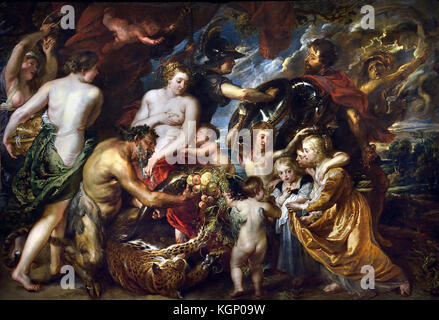 Minerva protège Pax de Mars ('La guerre et la paix') 1629-30 Peter Paul Rubens (1577-1640) Peintre dans la tradition baroque flamand .Anvers, Antwerpen, Belgique, belge, Banque D'Images