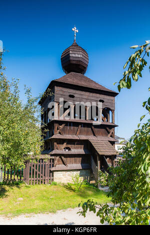 Bardejov, Slovaquie - août 06, 2015 : hronsek. ancien en bois entièrement l'une des cinq églises artucular conservés en Slovaquie. Construit en 1726 est de 26 mètres l Banque D'Images