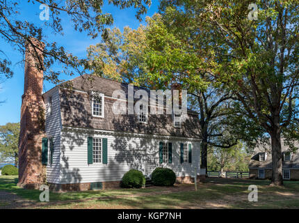 Yorktown, Virginia, USA. Le Moore maison où les Articles de capitulation ont été signés à la suite de la cession à la britannique de Batle Yorktown. Banque D'Images