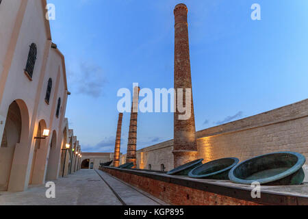 L'usine 'Tonnara' de l'île de Favignana (Sicile, Italie) Banque D'Images