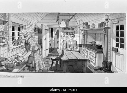 Le Mirror Crack'd (1980) croquis de production Date : 1980 Banque D'Images